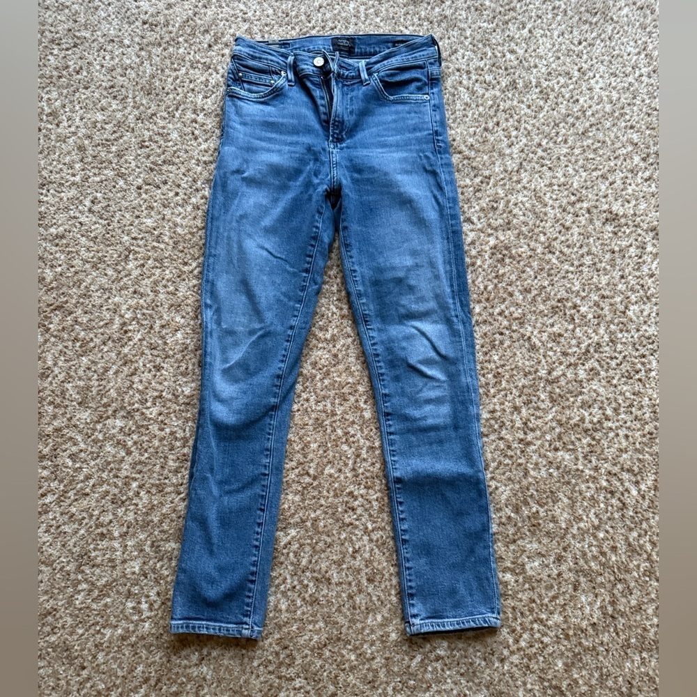 Citizens Of Humanity Blue Rocket crop high rise Skinny Jeans size 25